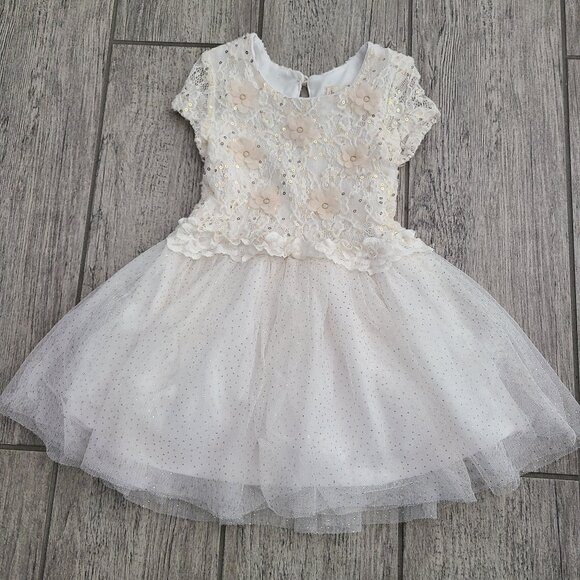 btween Baby girl Floral Lace & Tulle Holiday Party Dress Size 18M - Picture 1 of 8